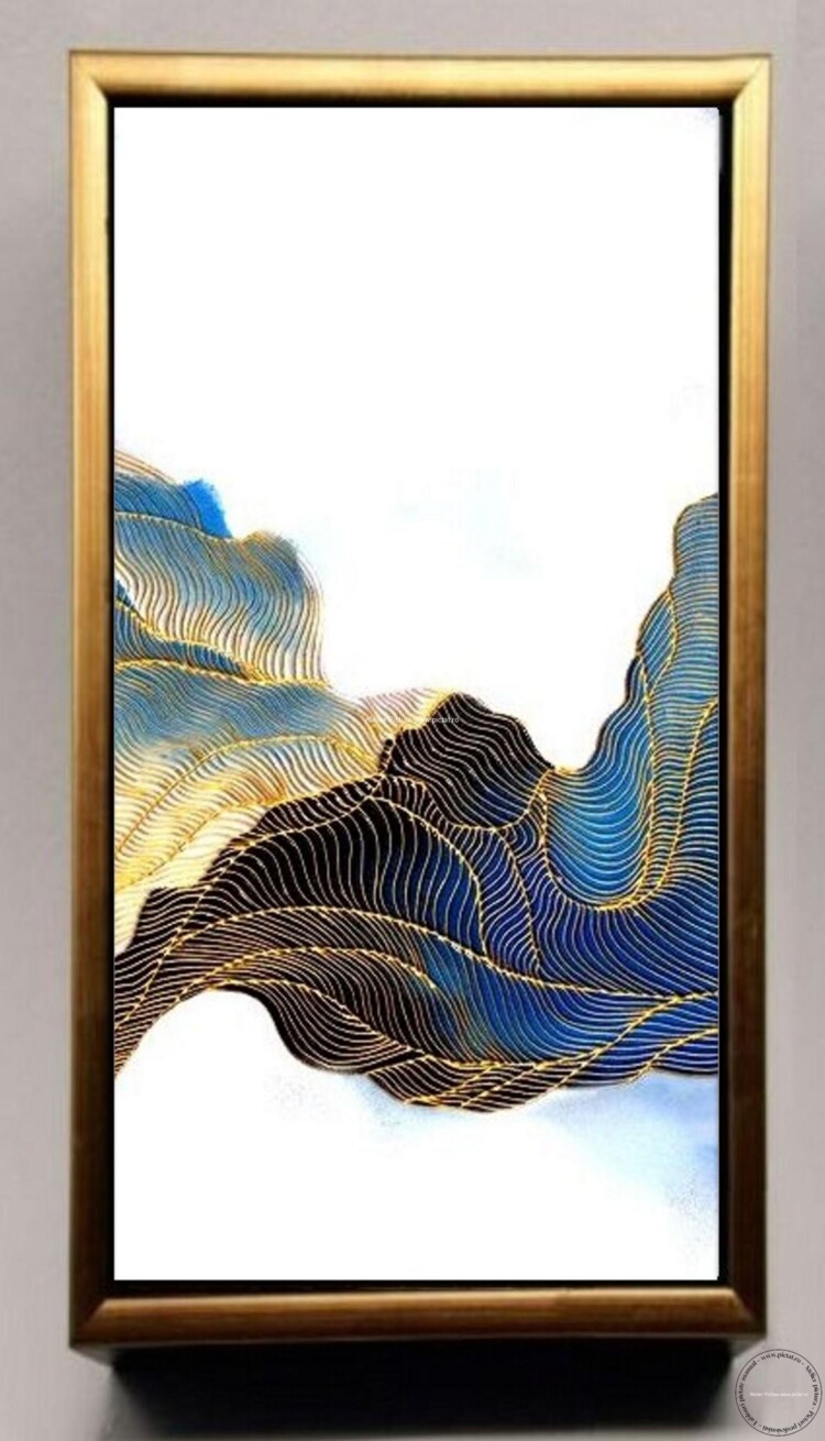 Tablou pictat manual decorativ modern abstract Tablouri holuri