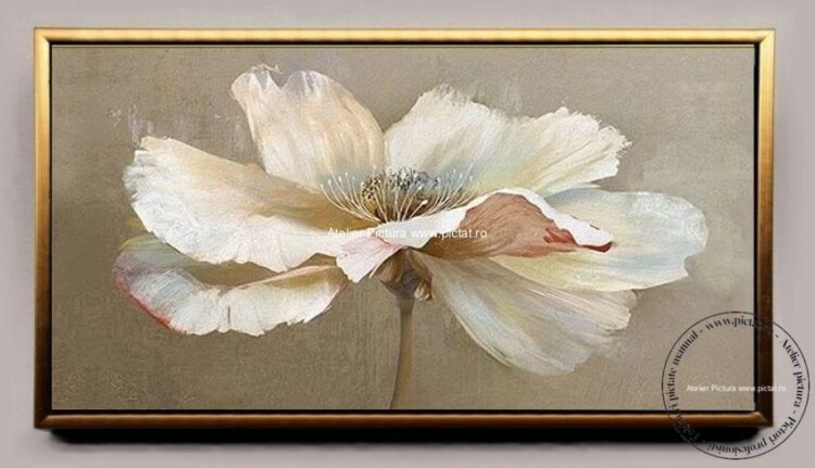 Tablou cu floare alba, tablou abstract, tablouri cu flori albe, Pictura decorativa Tablouri pictate manual, tablouri pictate pe panza, tablouri pictate manual cu rama, tablouri pictate manual pe panza. Tablouri pictate manual de vanzare, tablouri pictate manual personalizate, tablouri pictate manual living. Tablouri pictate manual in ulei pe panza, tablouri pictate manual la comanda, tablouri pictate manual cu rama, Tablouri pictate in ulei, tablouri pictate manual pe panza, tablou pictat manual, tablou pictat pe panza. Tablou pictat manual personalizat, tablou pictat la comanda, tablou pictat in ulei, tablou pictat manual pret.