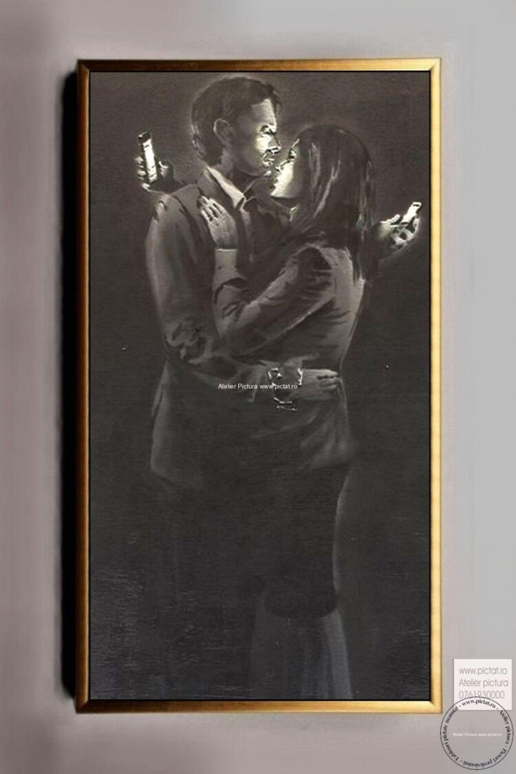 cu oameni, tablouri cu indragostiti, tablou surrealist, tablou cuplu