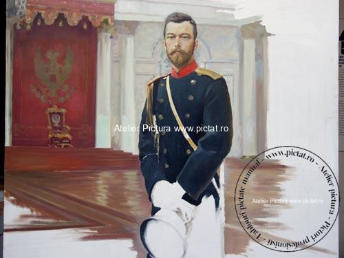 Portret pictat la comanda.in ulei pe panza, tablouri la comanda, Pictor Ilya Repin Portret Nicholas II Portret imparatul Rusiei 1896