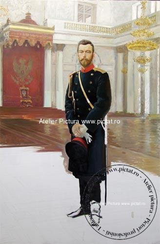Portret pictat la comanda.in ulei, tablouri la comanda, Pictor Ilya Repin Portret Nicholas II Portret imparatul Rusiei 1896