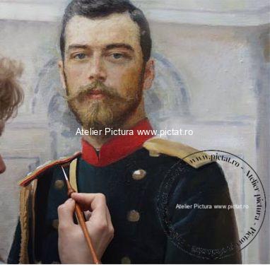 Tablouri si Portrete Pictate la comanda, tablouri la comanda, Pictor Ilya Repin Portret Nicholas II Portret imparatul Rusiei 1896