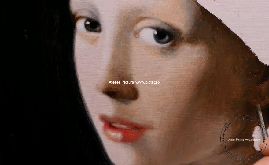 Portret de femeie, Fata cu cercel de perle este cel mai faimos tablou al lui Vermeer . Nu este un portret, ci o „tronie” – o pictură a unei figuri imaginare.