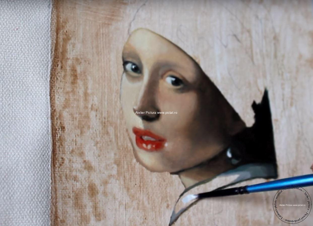 Portret de femeie, pictură în ulei a pictorului olandez Johannes Vermeer din epoca de aur