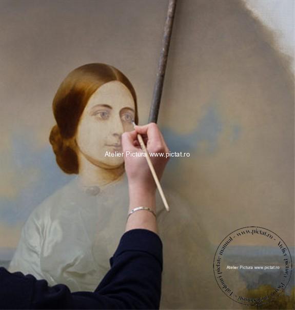 Reproducere celebra tablou portret femeie, fica contelui Serghei Pavlovici Sumarokov, Elena Soumarokova, lady in White (7)