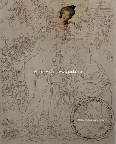 Unirea pământului și apei 1618 de Peter Paul Rubens maeștri vechi și contemporan.
