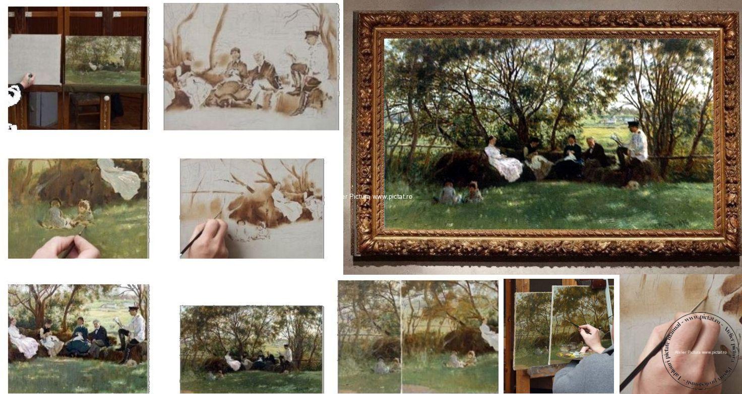 tablouri clasice vanzare Tablou Reproducere pictura celebra peisaj de vara1876, pictor Ilya Repin, pictor Realism, pictura de gen, impressionism, realism (12)