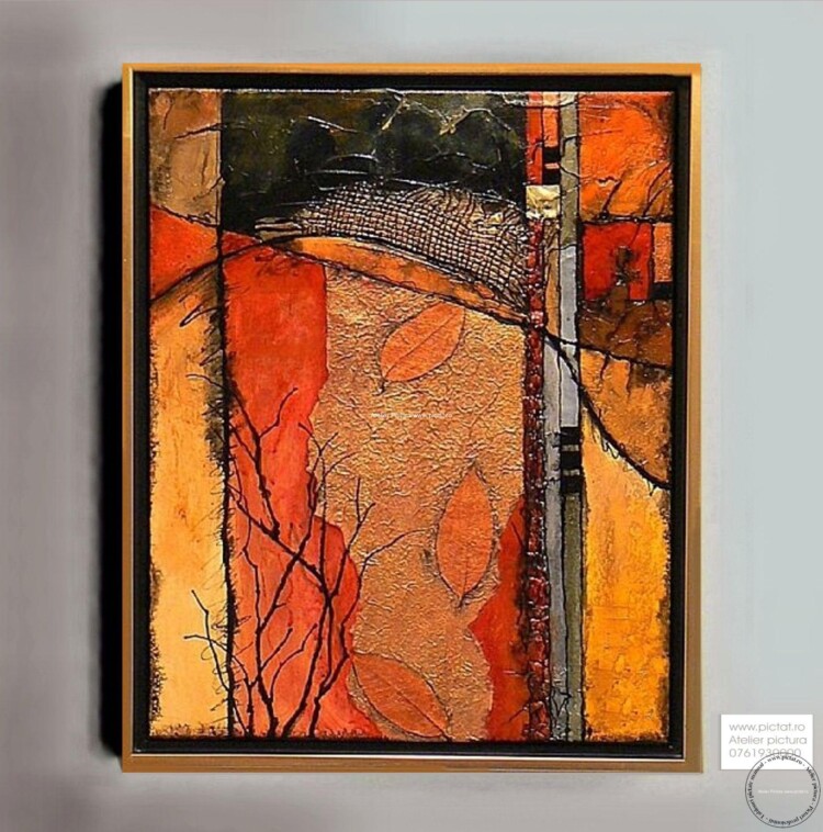 Tablouri pictate manual Tablou abstract, Peisaj de toamna