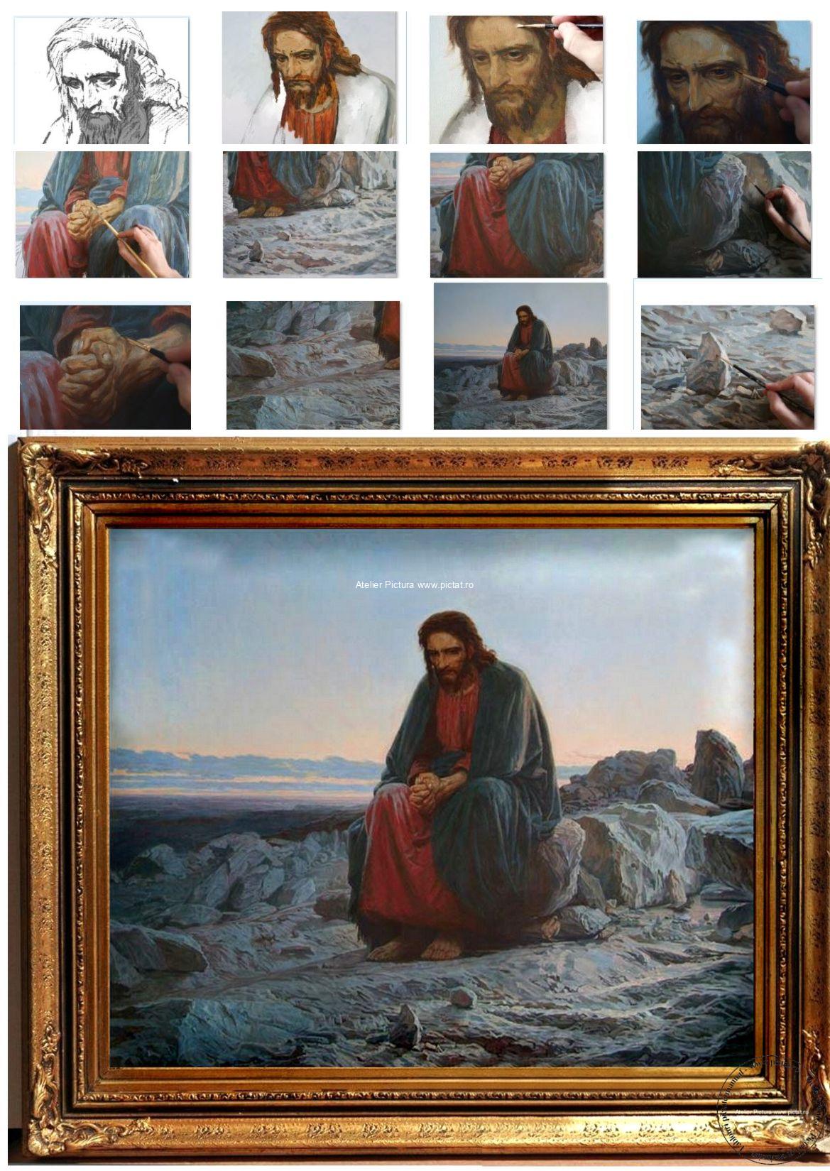 Tablou celebru la comanda, tablou portret Hristos, Pictura portrete renumite la comanda, tablouri cu portrete la comanda