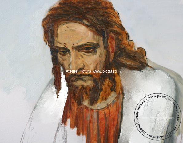 Portrete celebre Tablou celebru la comanda, tablou portret Hristos in desert, Tablou celebru la comanda, tablou portret Hristos in desert, Reproduceri de artă de calitate muzeală