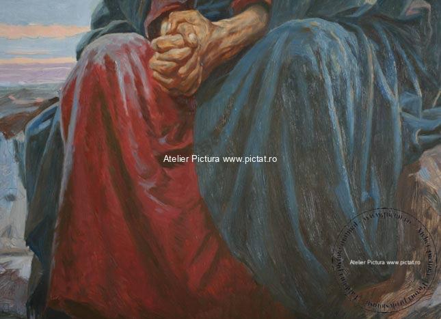 Tablou celebru la comanda, tablou portret Hristos in desert, Arta creștină cuprinde atât romano-catolicismul, cât și protestantismul, precum și ramificația anterioară, Biserica Ortodoxă Răsăriteană. Arta creștină timpurie la Roma