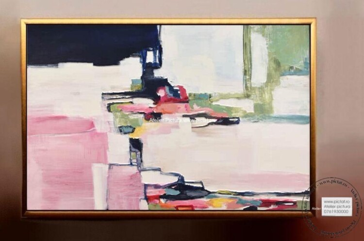 Tablou peisaj abstract, tablouri peisaje abstracte, tablou abstract mare, tablou abstract living, tablou sufragerie