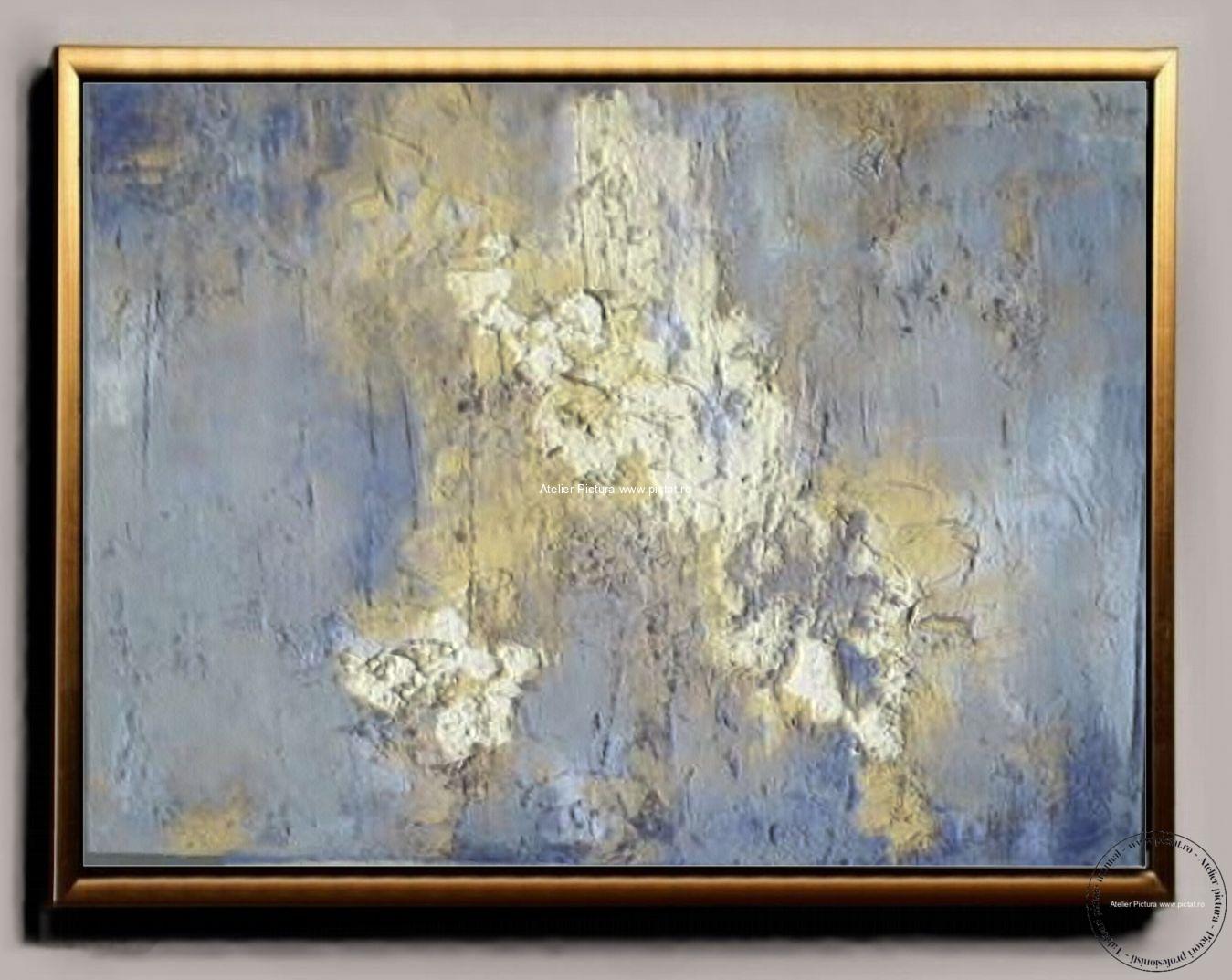 Tablou pictat manual ulei pe panza Tablou abstract pictura cutit tablou contemporan, tablou sufragerie, tablouri abstracte, tablouri mari