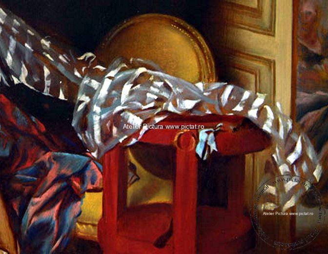 Tablouri reproduceri celebre, Tablou Sarutul furat, pictor Jean Honore Fragonard The Stolen Kiss, Tablouri pictate la comanda, picturi la comanda