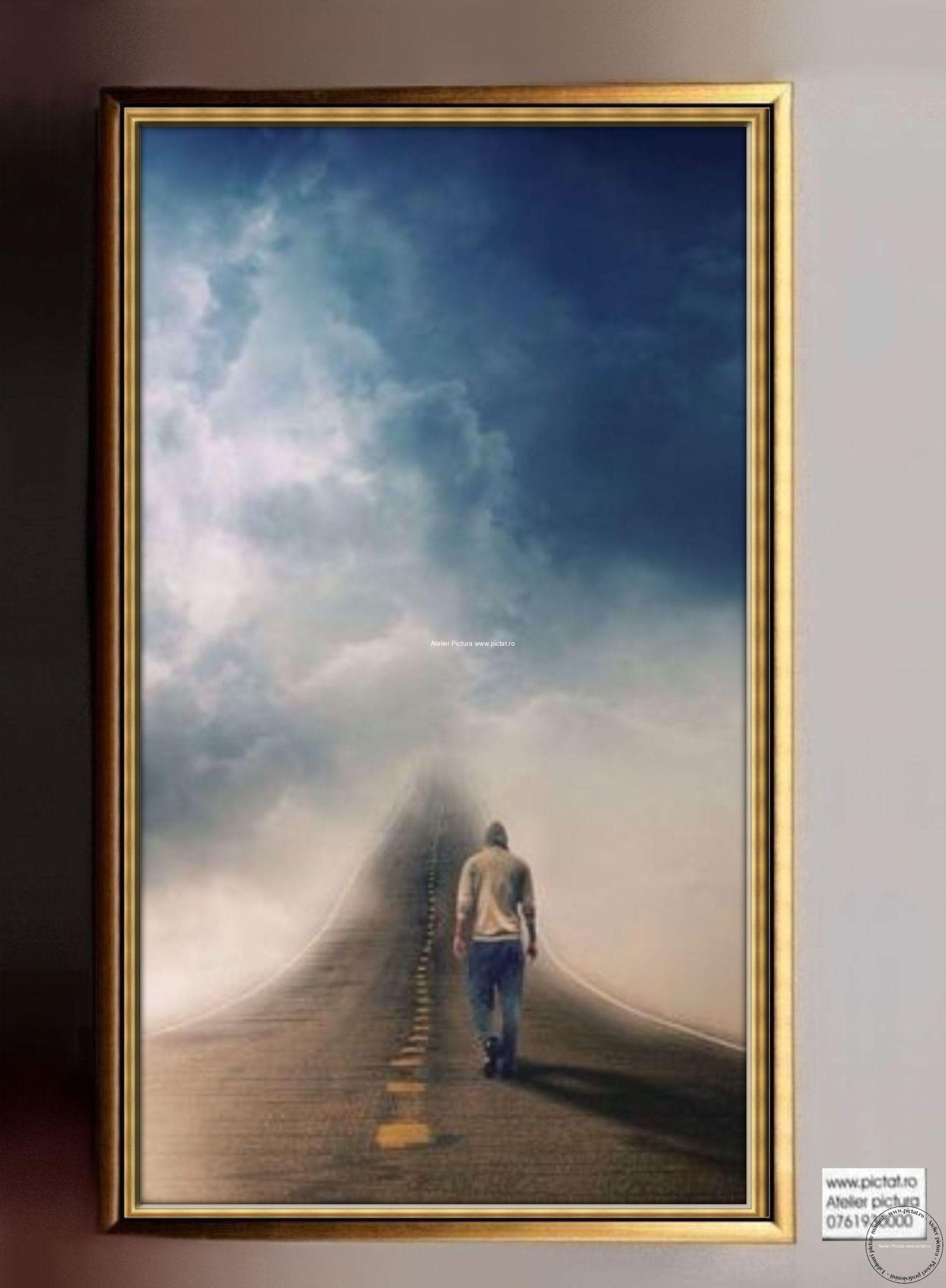 Tablou surrealist, tablou peisaj surrealism, tablou cu oameni