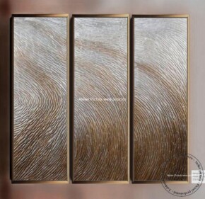 Tablouri pictate manual, Set 3x Tablou abstract modern, UNDELE