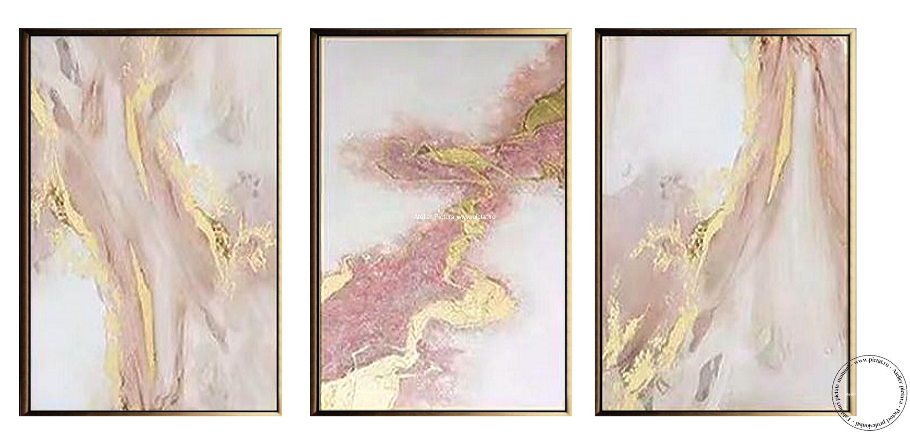 Set 3 Tablouri abstracte Set 3 tablouri living, set tablouri living, set tablouri bucatarie - imagine 2