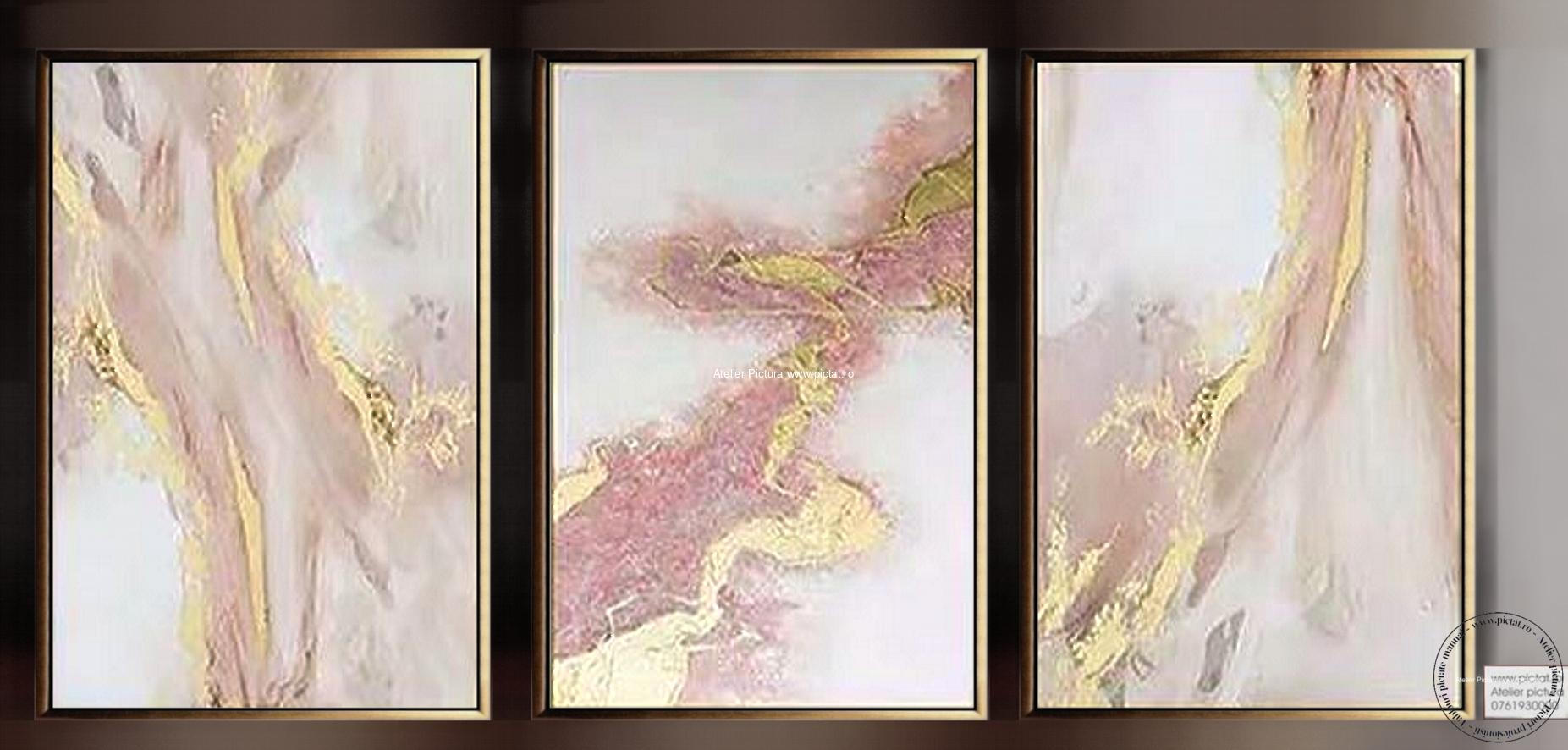 Set 3 Tablouri abstracte Set 3 tablouri living, set tablouri living, set tablouri bucatarie
