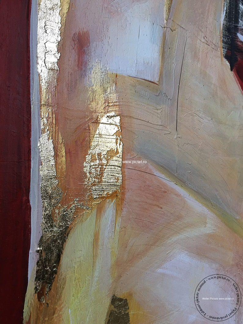 Tablouri pictate manual, Tablou abstract modern culori vii
