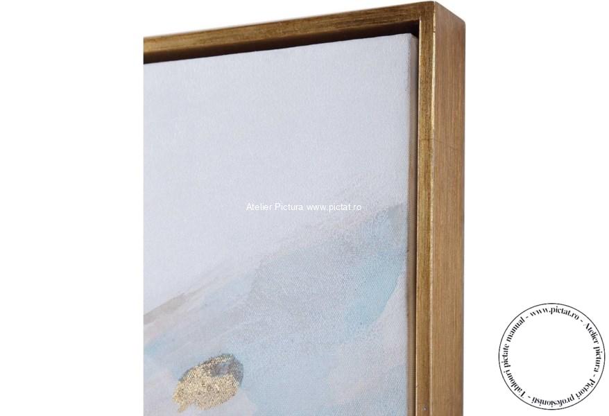 Tablouri pictate manual, Tablou Modern cu Fluture, Tablou Abstract Living