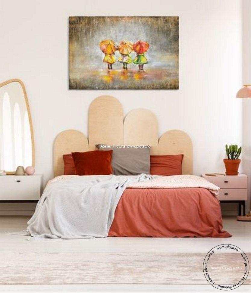 Tablouri pictate manual, Best friends Tablou modern, Pictat ulei pe panza