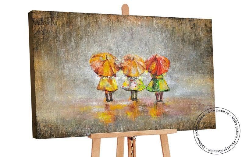 Tablouri pictate manual, Best friends Tablou modern, Pictat ulei pe panza